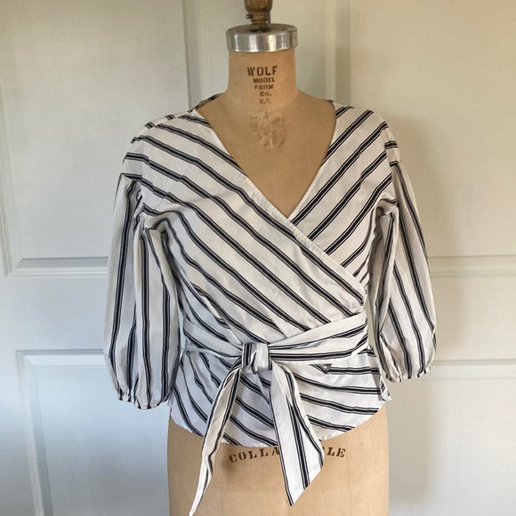 White House Black Market Tops - White House Black Market Wrap Top